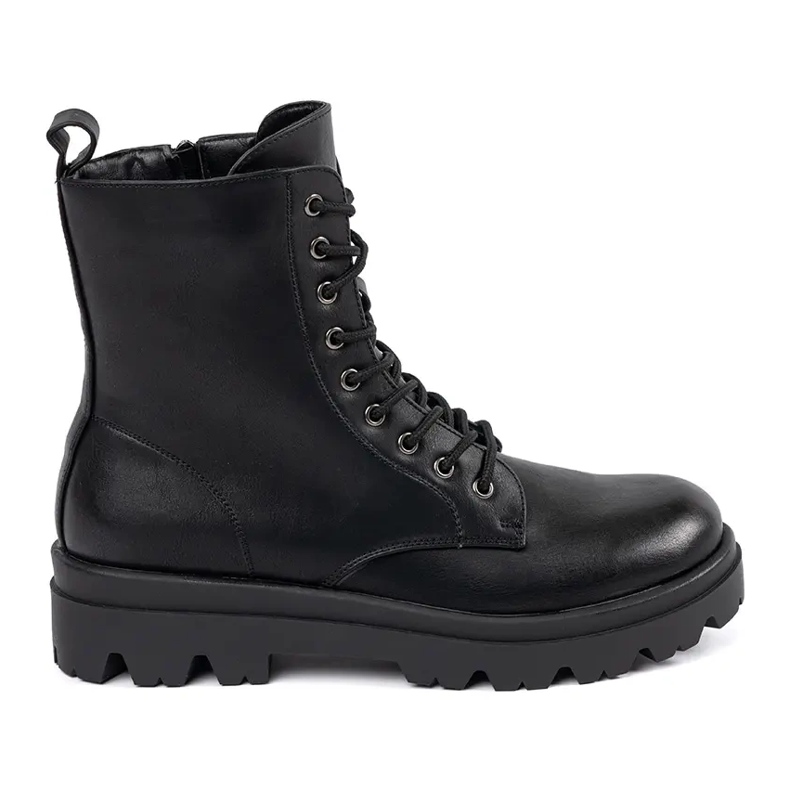 Botas de cordones Shelovet negras para mujer negro