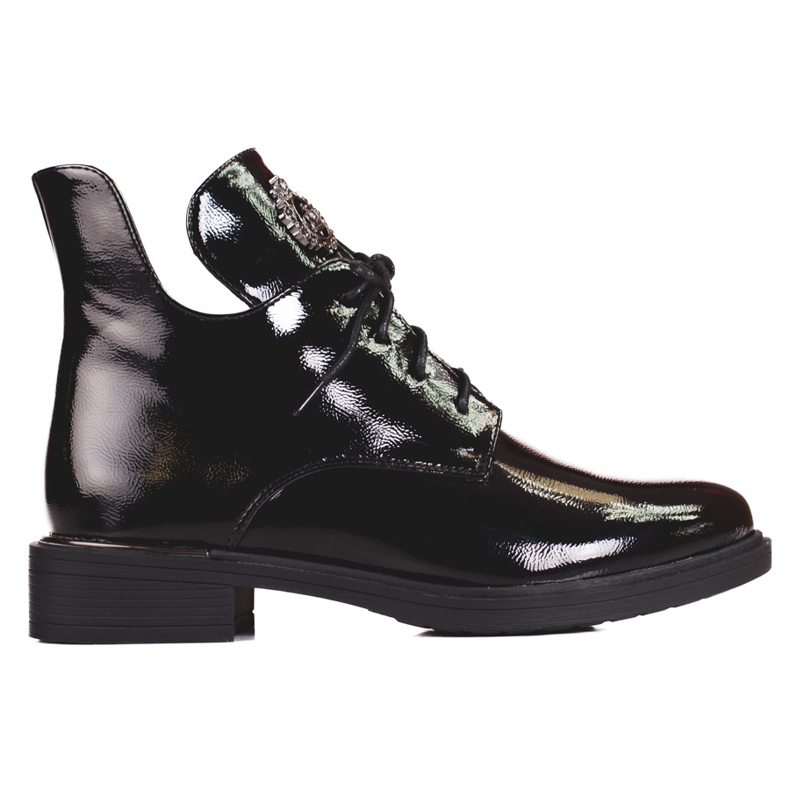 Botas de mujer Shelovet con abertura negro