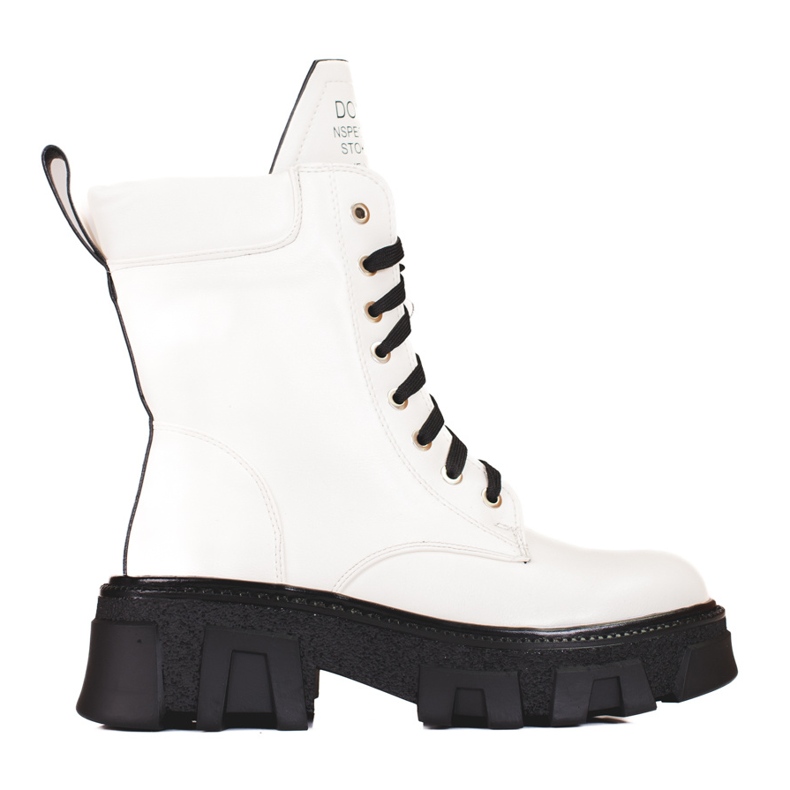Bolsos de mujer con cordones y protector Shelovet blanco