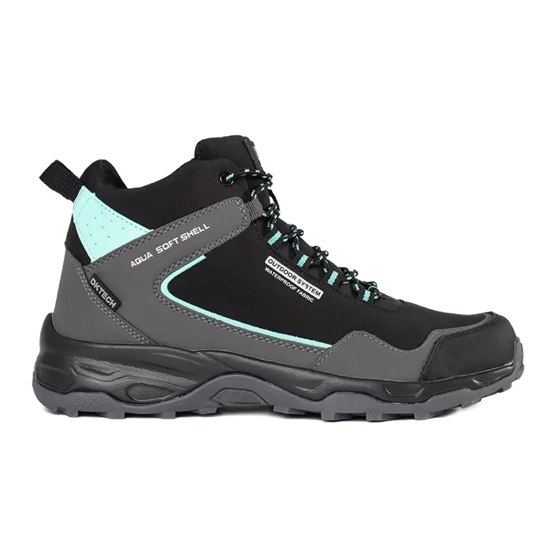 Zapatillas altas de trekking de hombre DK con protector negro