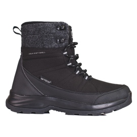 Botas de nieve de mujer DK negras con cordones negro Botas de nieve de mujer DK negras con cordones negro