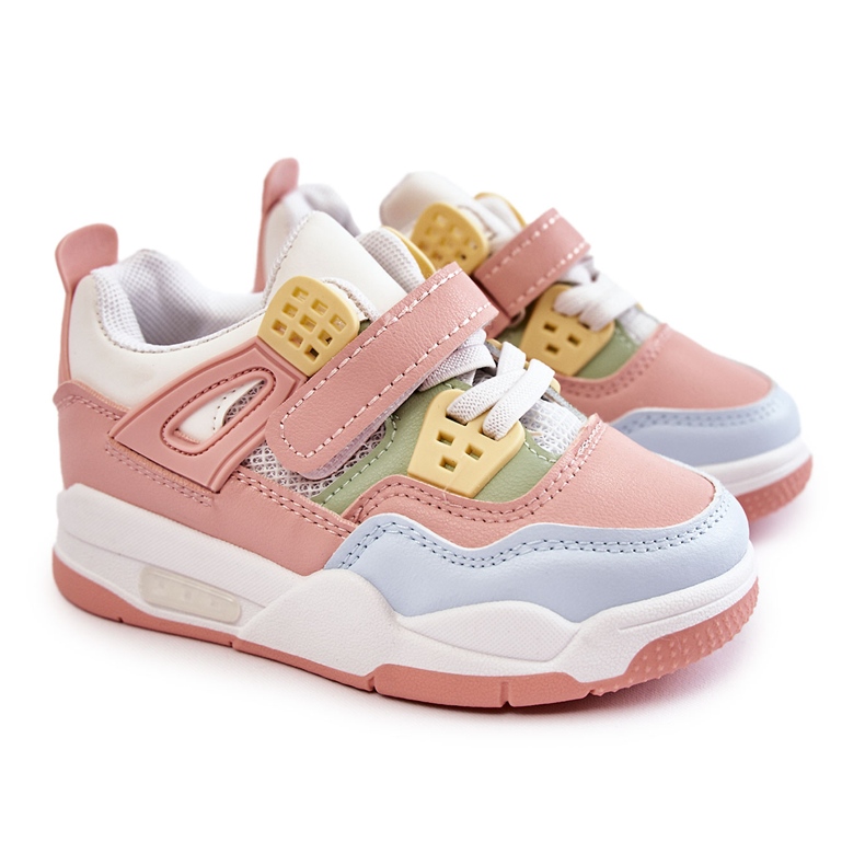 FR1 Deportivas Infantiles Piel Marisa Multicolor azul rosado verde