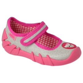 Zapatos befado para niños mm 109P251 rosa plata