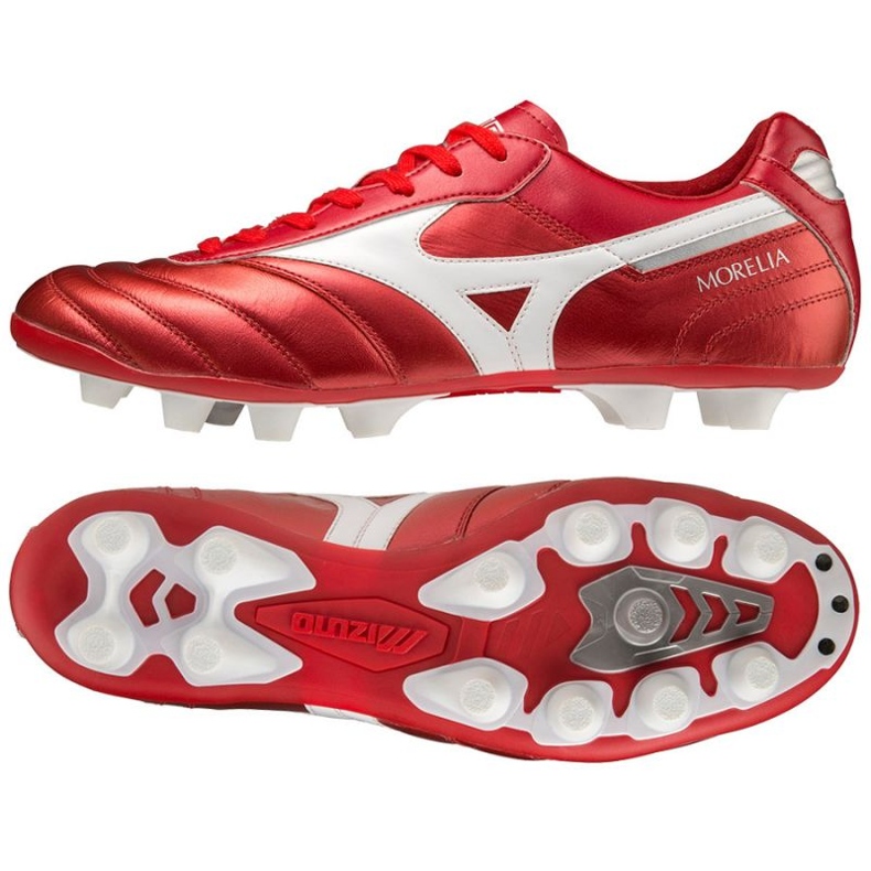 Botas de fútbol Mizuno Morelia Ii Elite Md M P1GA221260 rojo naranjas y tintos Botas de fútbol Mizuno Morelia Ii Elite Md M P1GA221260 rojo naranjas y tintos