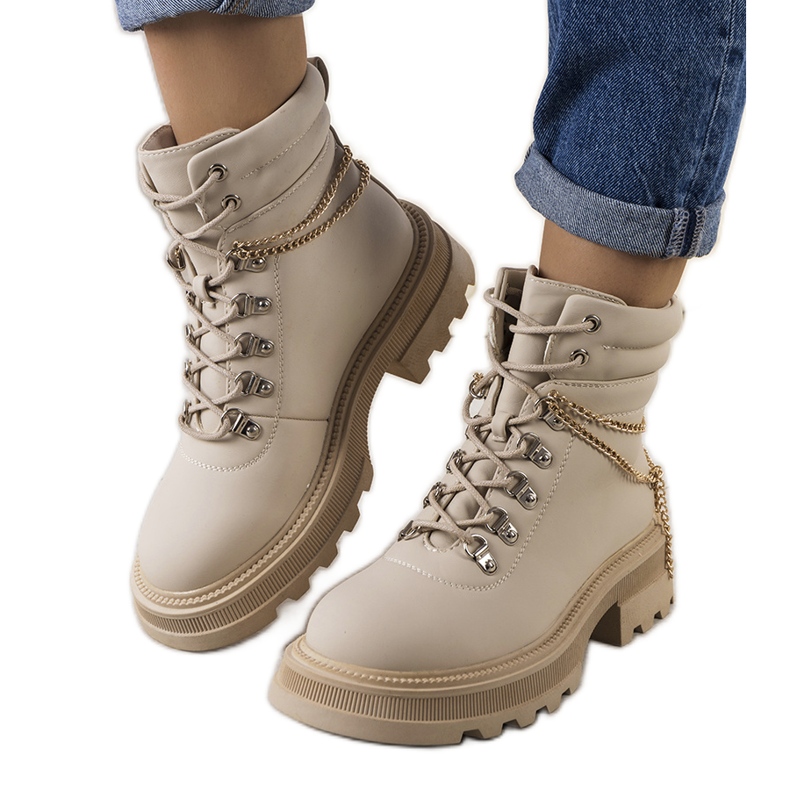 Botas de montaña mujer Zezig beige