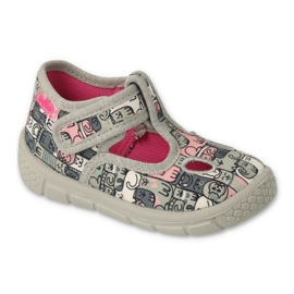 Zapatos befado niño 630P001 rosado gris