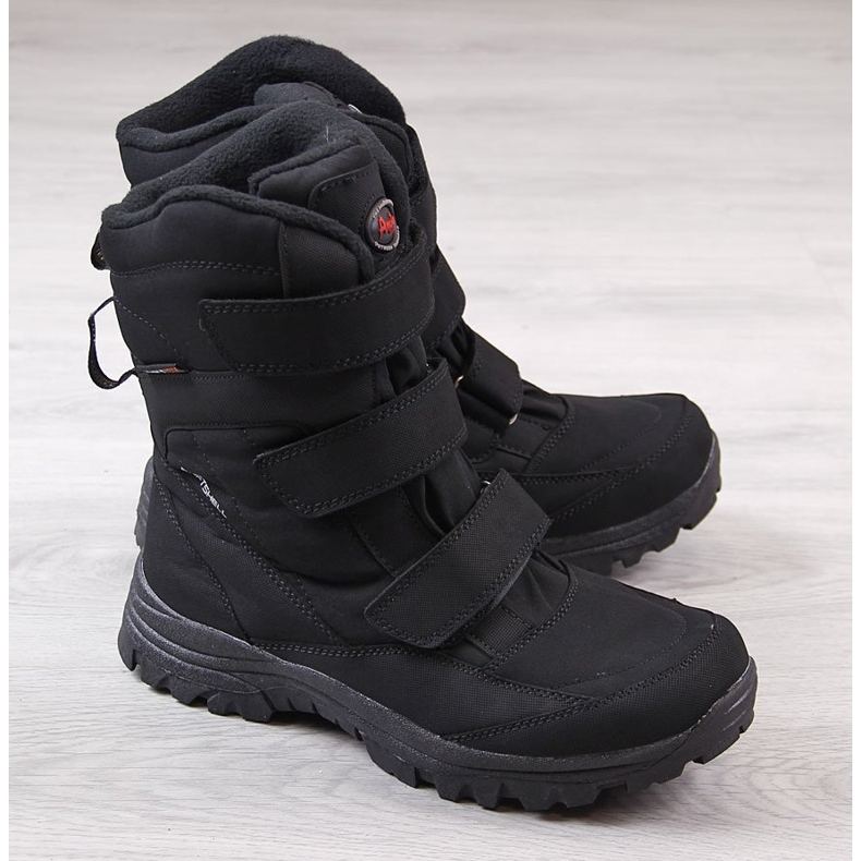 Botas de nieve de trekking impermeables negras American Club negro Botas de nieve de trekking impermeables negras American Club negro