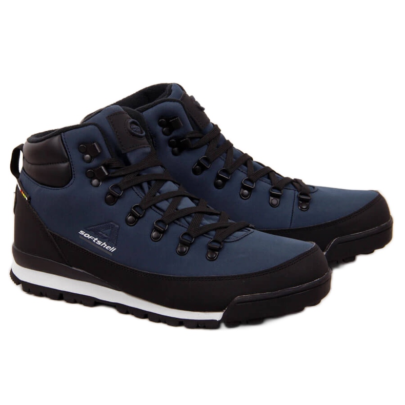 Zapatos trekking impermeables calentados azul marino American Club