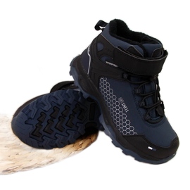 Botas de nieve impermeables de niño American Club azul marino