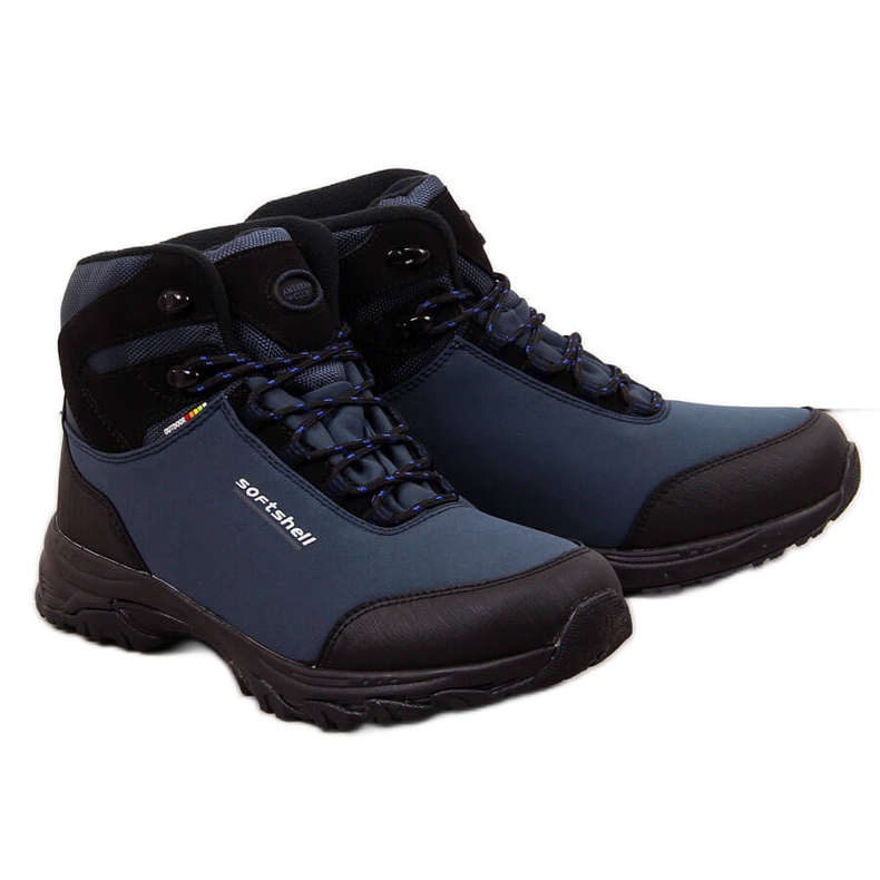 Zapatos de trekking impermeables de invierno para hombre American Club azul marino