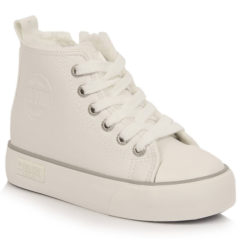 Deportivas blancas con aislamiento alto para niños Big Star KK374227 blanco