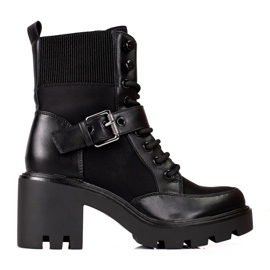 Zapatos de tacón negros Shelovet para mujer