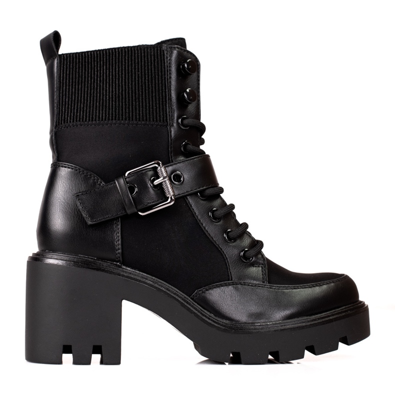 Zapatos de tacón negros Shelovet para mujer