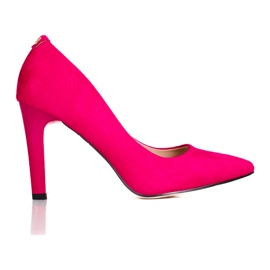 Zapatos de salón de mujer con tacones altos Shelovet rosa. rosado