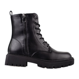 Botas de cordones Shelovet negras para mujer negro