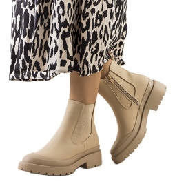 Botas mujer beige Detis
