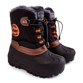 Botas de nieve aislantes para niños negras Lee Cooper LCJ-21-44-0524 negro