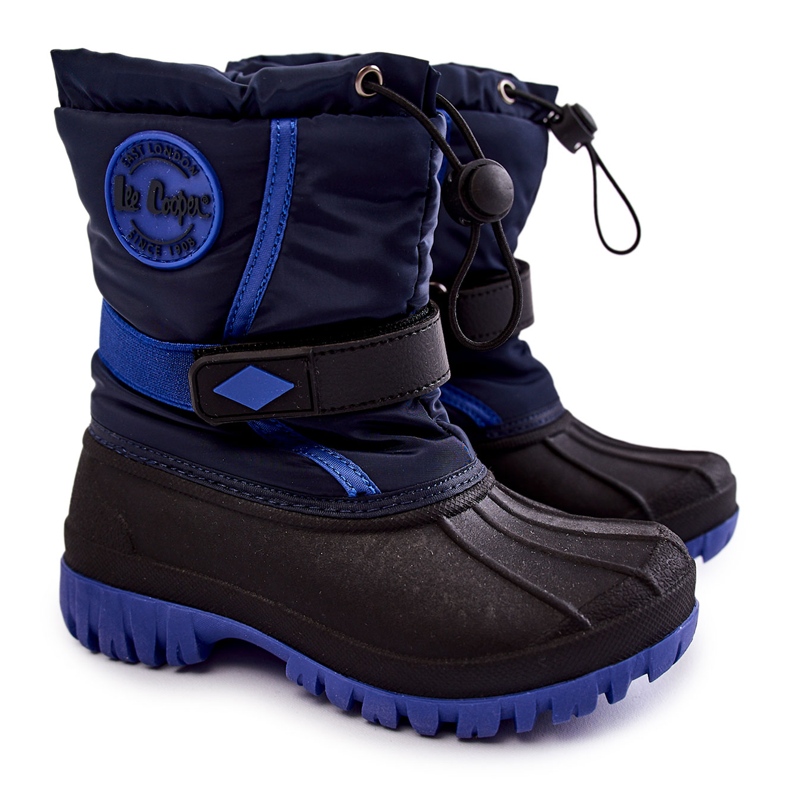 Botas de nieve cálidas para niños Lee Cooper LCJ-21-44-0522 Azul marino negro