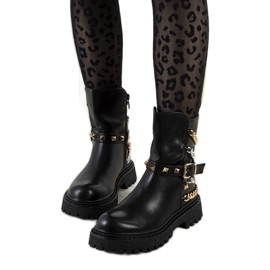 Botas Basalto negras con adornos negro