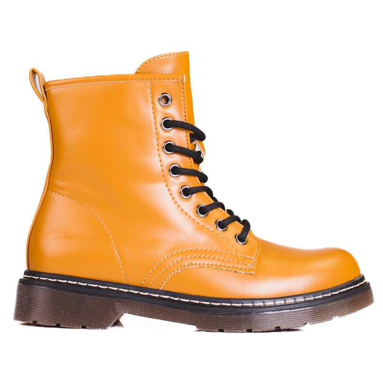 Botas marrones Shelovet con cordones para mujer marrón Botas marrones Shelovet con cordones para mujer marrón