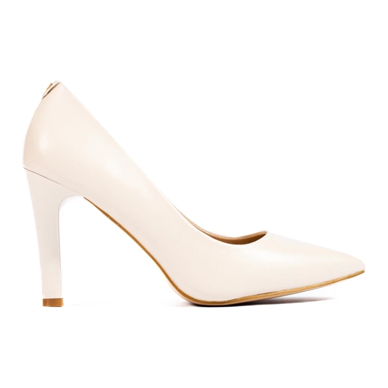 Zapatos de salón beige para mujer
