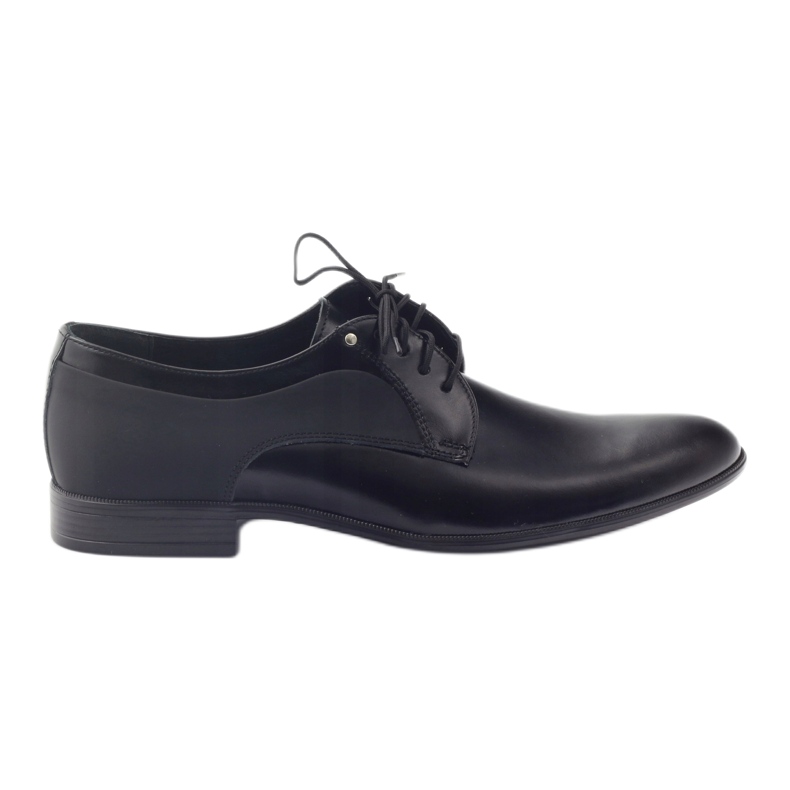 Tur Zapatos de cuero para hombres clásico 296 negro