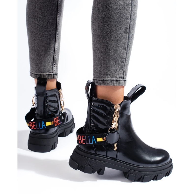 Botines plataforma mujer negro
