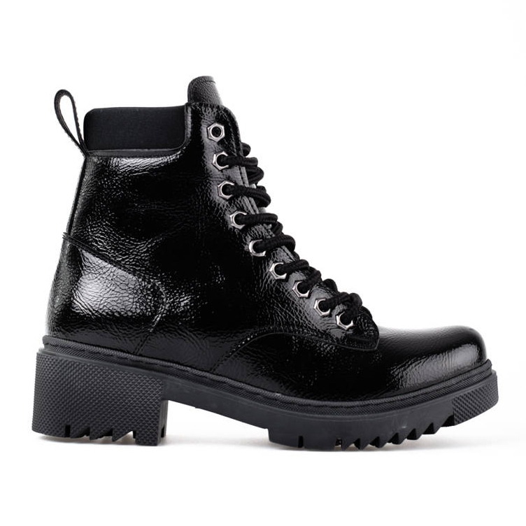 T.Sokolski Botas negras de piel para mujer de Sokolski. negro
