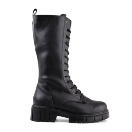 Botas con cordones para mujer de Sokolski negro
