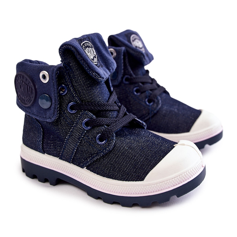 Zapatillas Altas Infantiles Tobby Azul Marino
