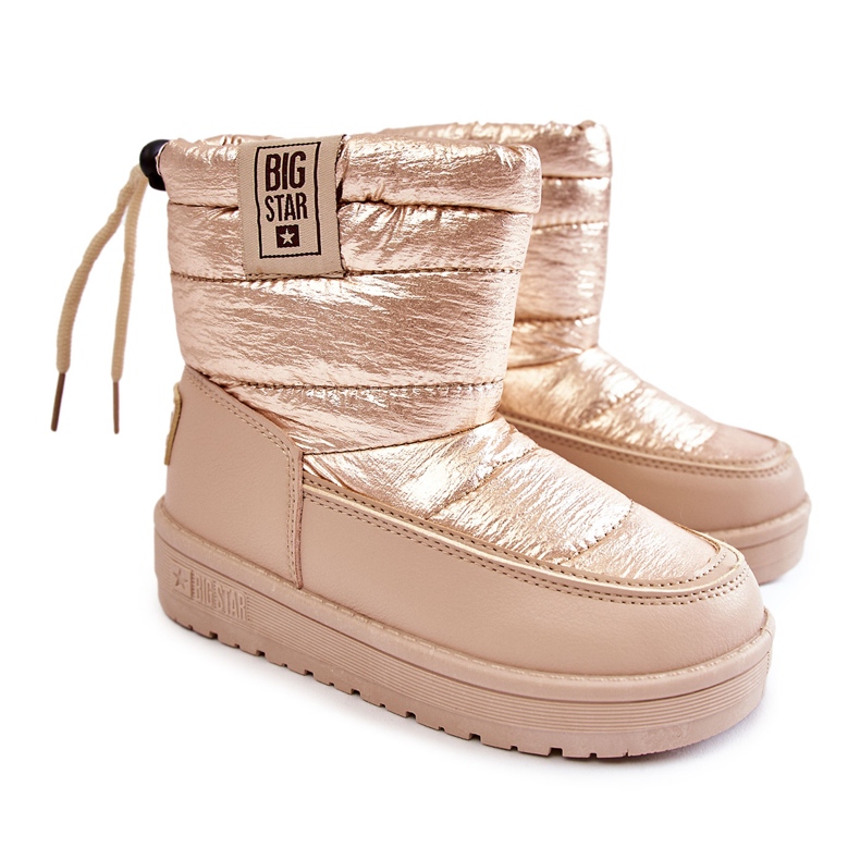 Botas de nieve para niños Big Star KK374221 Beżowo-Złote beige