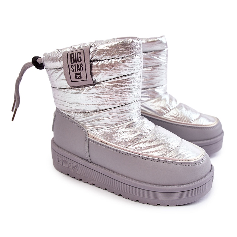 Botas de nieve para niños Big Star KK374218 Szaro-Srebrne plata Botas de nieve para niños Big Star KK374218 Szaro-Srebrne plata