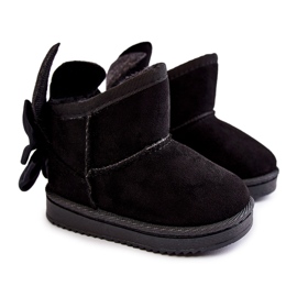 Botas De Nieve De Niña Meriva Warm Negras Con Lazos negro Botas De Nieve De Niña Meriva Warm Negras Con Lazos negro