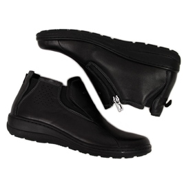 Botas mujer Helios 566 piel cómodas negras negro