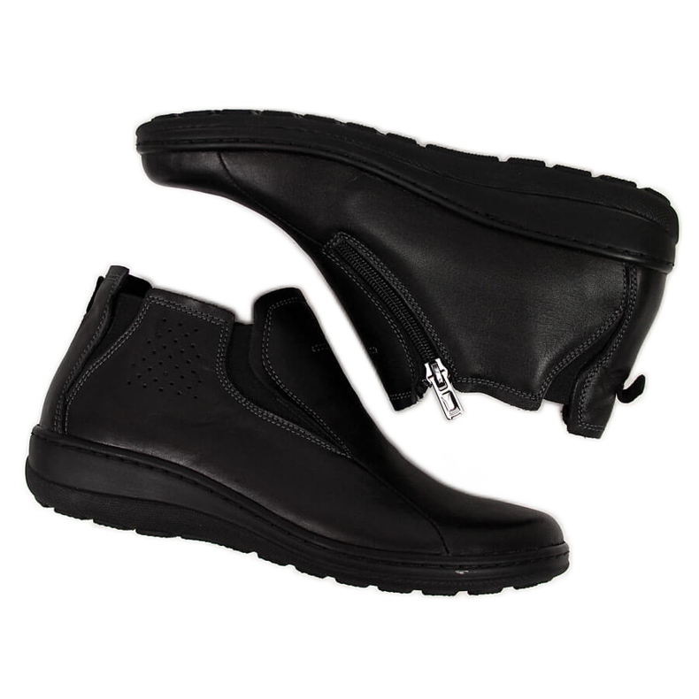 Botas mujer Helios 566 piel cómodas negras negro