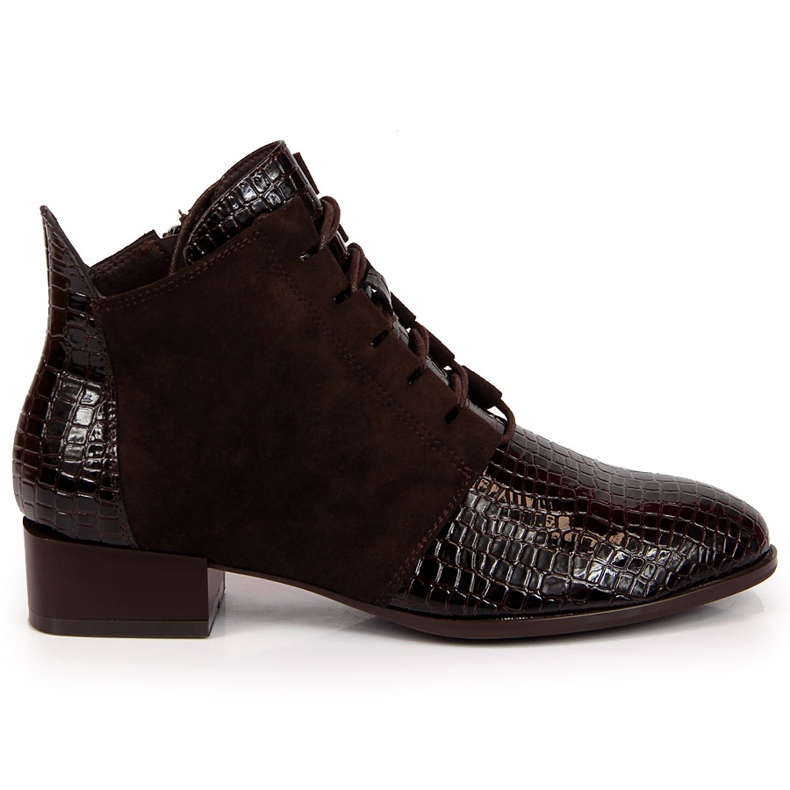 Botas mujer insuladas piel de serpiente marrón Filippo Botas mujer insuladas piel de serpiente marrón Filippo