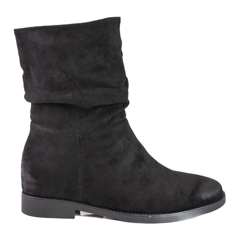 Botas de mujer de ante con cuña Shelovet negro