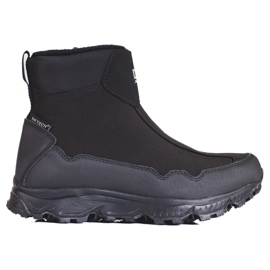 Botas bajas de nieve para mujer DK con suela gruesa, color negro