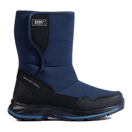Botas de nieve de mujer con velcro DK azul