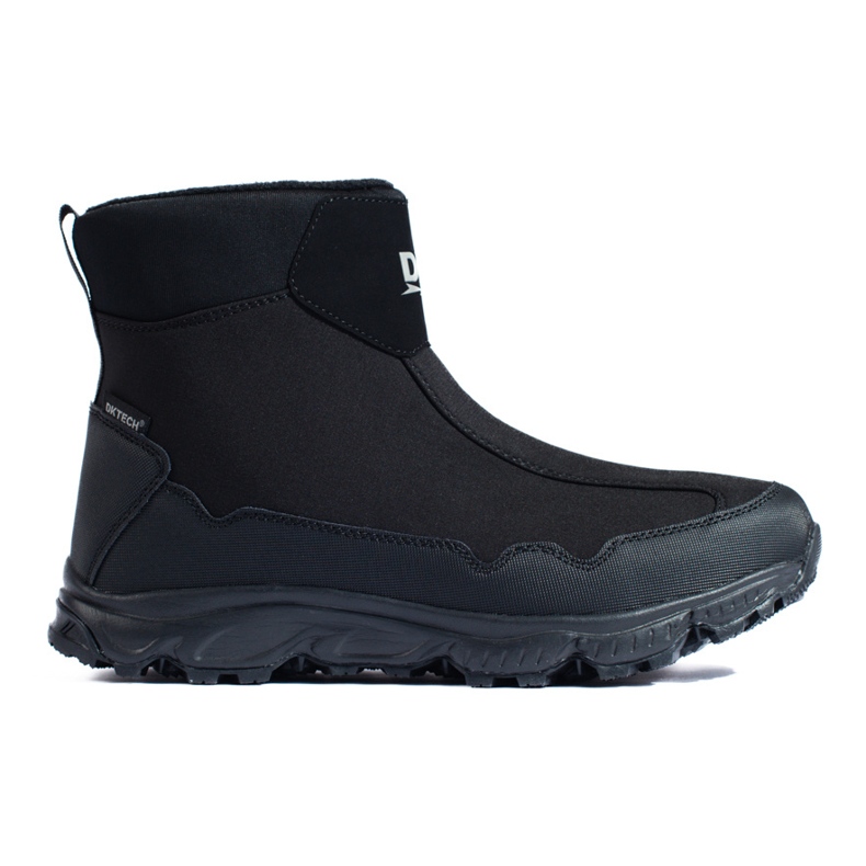 Botas de nieve para hombre DK con suela gruesa, negro