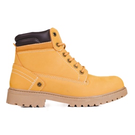 Botas de montaña DK de piel para mujer marrón