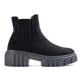 Botines Shelovet Chelsea de mujer en ante negro