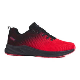 Deportivas DK bicolor con cordones negro rojo Deportivas DK bicolor con cordones negro rojo