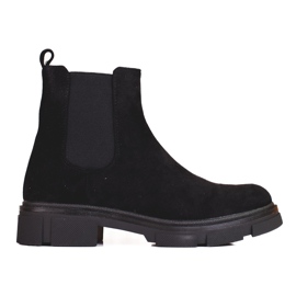 Botines Shelovet de ante negro para mujer