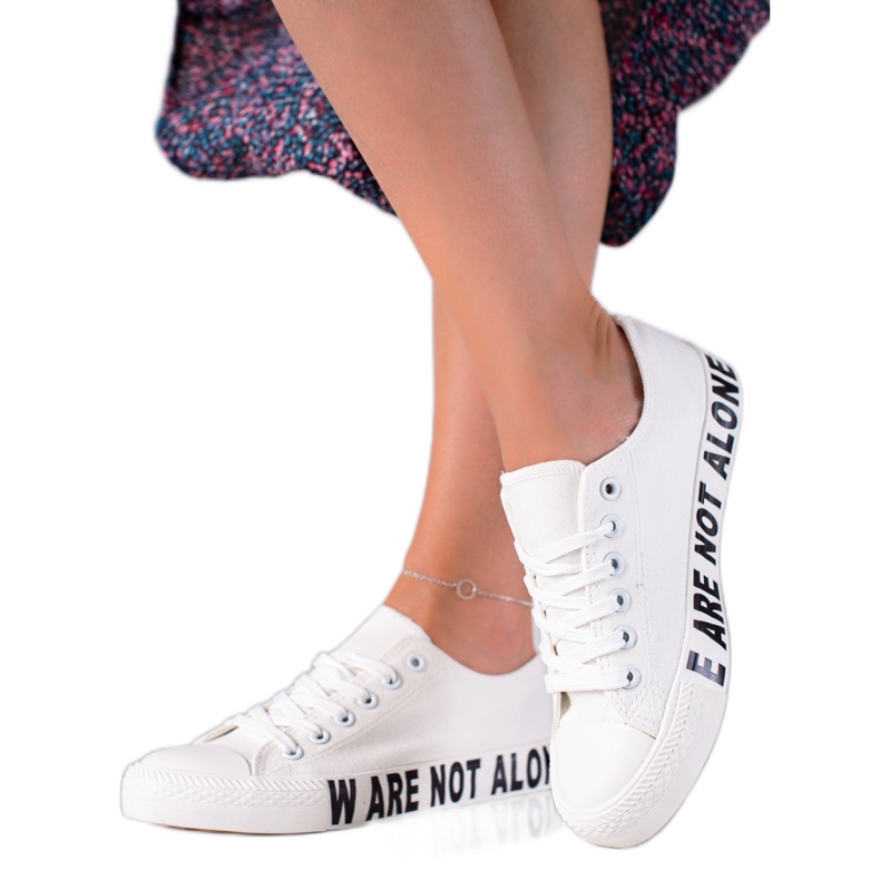 SHELOVET Zapatillas Moda Blancas blanco