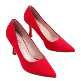 Stilettos mujer Giorgia Red ante rojo
