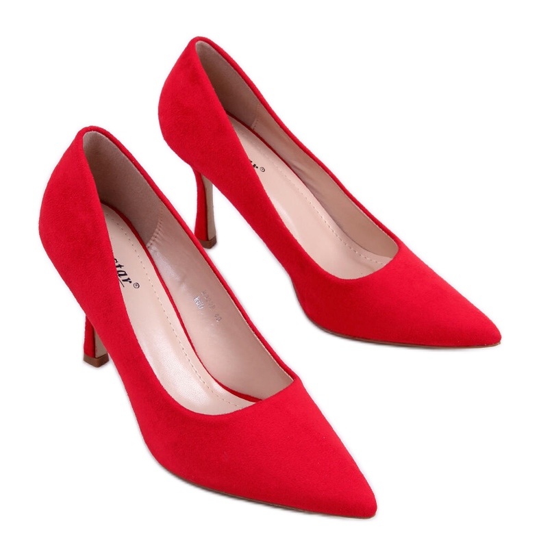 Stilettos mujer Giorgia Red ante rojo