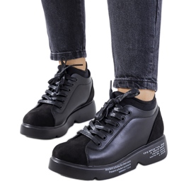 Zapatillas negras de tacón alto de Ambly negro