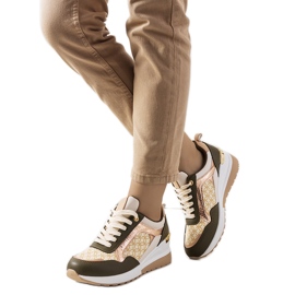 BM Zapatillas verdes de Nanson beige