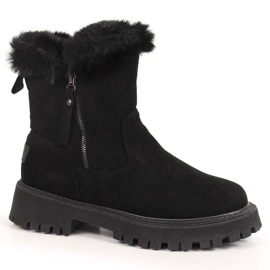 Botas con pelo gamuza Vinceza W JAN164A negro